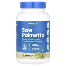 Со Пальметто Saw Palmetto 500 mg Nutricost 120 капсул
