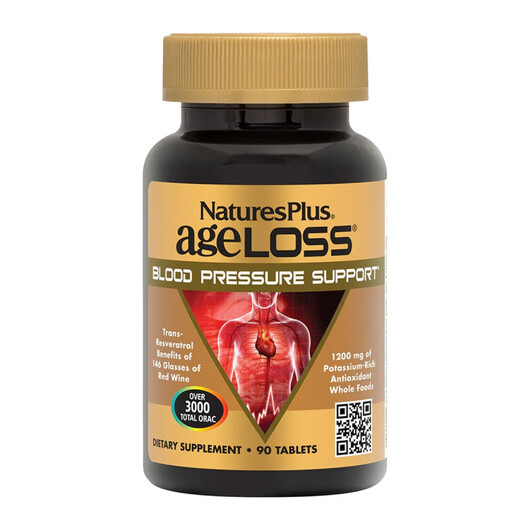 Основное фото товара AgeLoss Blood Pressure Support Основное фото товара Кардио комплекс, AgeLoss Blood Pressure Support, 90 таблеток