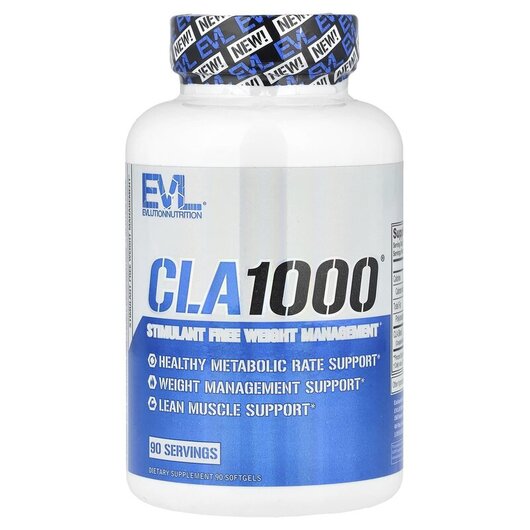Основное фото товара CLA1000 Stimulant Free Weight Management Основное фото товара Линолевая кислота, CLA1000 Stimulant Free Weight Management, 90 к