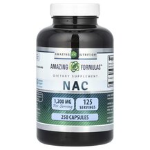 NAC 600 mg N-ацетилцистеин Amazing Nutrition 250 капсул NAC 600 mg N-ацетилцистеин Amazing Nutrition 250 капсул