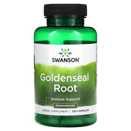 Основне фото товару Swanson, Goldenseal Root, Жовтокорінь, 120 капсул