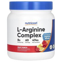 L-Arginine Complex Fruit Punch L-Аргинин Nutricost 474 г L-Arginine Complex Fruit Punch L-Аргинин Nutricost 474 г