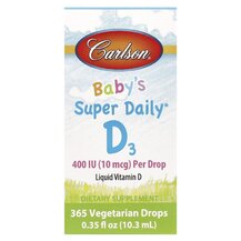 Вітамін D3 Baby's Super Daily D3 400 IU Carlson 10.3 мл