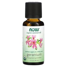 Pure Essential Oil Organic Geranium Эфирное масло NOW