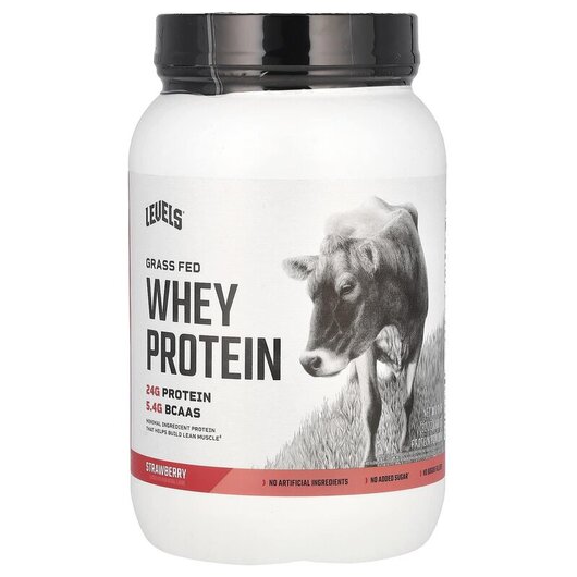 Основне фото товару Grass Fed Whey Protein Powder Strawberry Основне фото товару Grass Fed Whey Protein Powder Strawberry, Протеїн Ізолят, 907 г