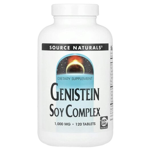 Основне фото товару Genistein Soy Complex 1000 mg, Соєві ізофлавони, 120 таблеток