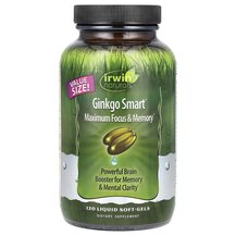 Ginkgo Smart Maximum Focus & Memory Поддержка мозга Irwin