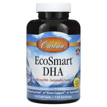 EcoSmart DHA Natural Lemon 500 mg ДГК Carlson 120 капсул EcoSmart DHA Natural Lemon 500 mg ДГК Carlson 120 капсул