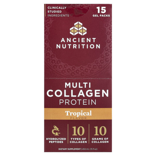 Основне фото товару Multi Collagen Protein Tropical 15 Gel Packs 30, Колагенові пепти