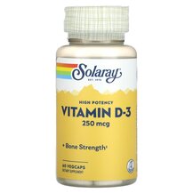 High Potency Vitamin D-3 250 mcg Витамин D3 Solaray