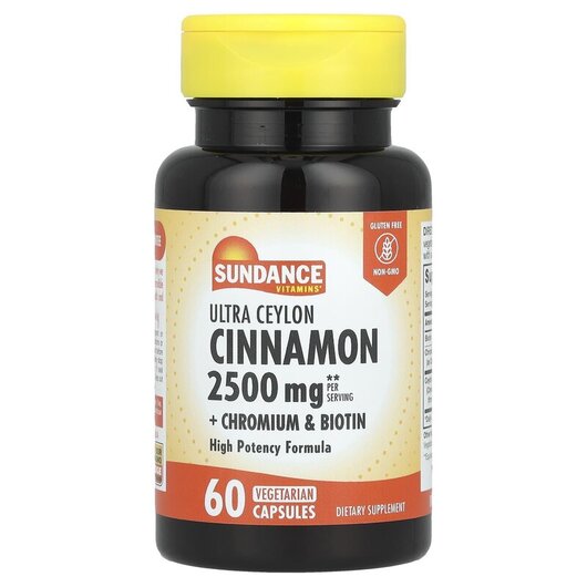 Основное фото товара Ultra Ceylon Cinnamon + Chromium & Biotin Основное фото товара Хром, Ultra Ceylon Cinnamon + Chromium & Biotin, 60 капсул