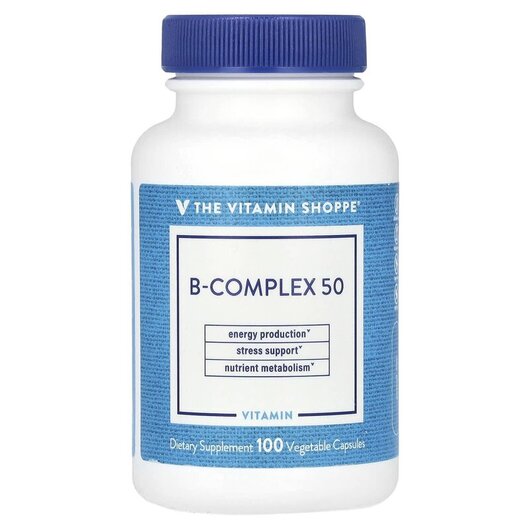 Основное фото товара TheVitaminShoppe, B-комплекс, B-Complex 50, 100 капсул