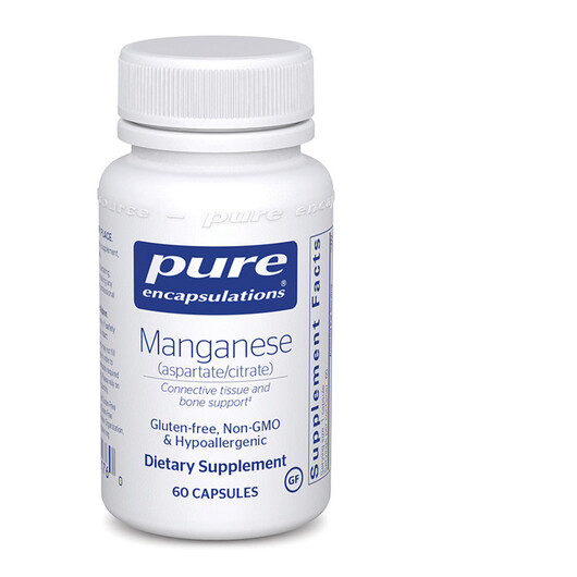 Основное фото товара Pure Encapsulations, Марганец, Manganese Aspartate/Citrate, 60 ка