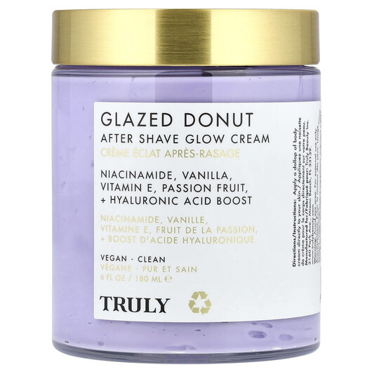 Основне фото товару Glazed Donut After Shave Glow Cream Основне фото товару Truly Beauty, Glazed Donut After Shave Glow Cream, Крем, 180 мл
