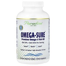 Omega-Sure Premium Omega 3 Fish Oil 1000 mg Омега