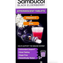 Black Elderberry Effervescent Tablets + Vitamin C & Zinc