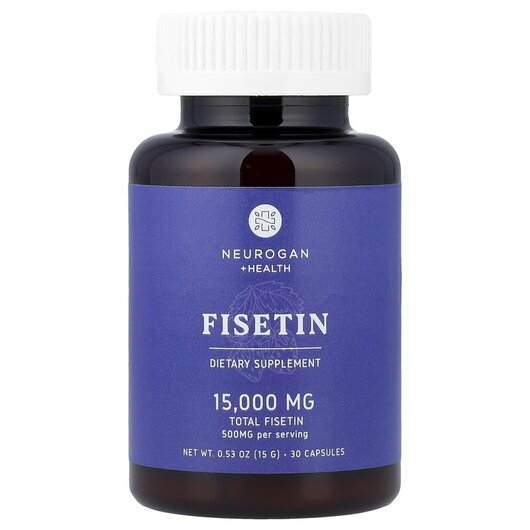 Основне фото товару Neurogan Health, Fisetin 500 mg, Фізетин, 30 капсул