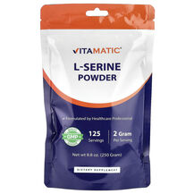 L-Серин L-Serine Powder Vitamatic 250 г L-Серин L-Serine Powder Vitamatic 250 г