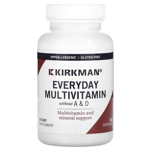Основне фото товару EveryDay Multi-Vitamin without Vitamins A & D Основне фото товару EveryDay Multi-Vitamin without Vitamins A, Вітамін А Ретінол, 180