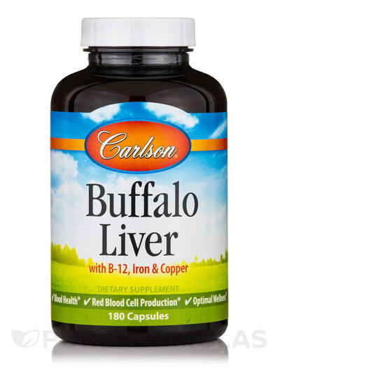 Основное фото товара Carlson, Поддержка печени, Buffalo Liver, 180 капсул