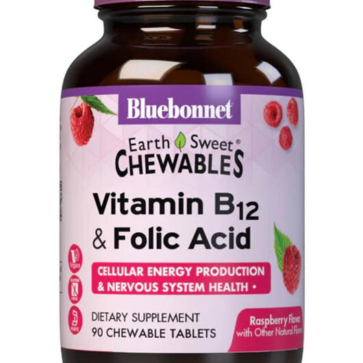 Основное фото товара EarthSweet Chewables Vitamin B12 & Folic Acid Raspberry Flavor Основное фото товара EarthSweet Chewables Vitamin B12 & Folic, Витамин B12 Кобалам