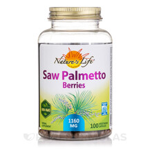 Saw Palmetto Berries Со Пальметто Natures Life 100 капсул Saw Palmetto Berries Со Пальметто Natures Life 100 капсул
