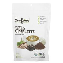 Какао у порошку Organic Cacao Superlatte Sunfood 170 г Какао у порошку Organic Cacao Superlatte Sunfood 170 г