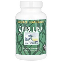 Spirulina 500 mg 200 Спирулина 500 мг Source Naturals