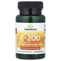 Natural Vitamin E 134.2 mg Витамин E Токоферолы Swanson