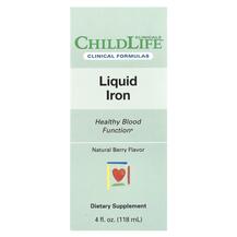 Liquid Iron 10 ml Natural Berry Железо Childlife Clinicals