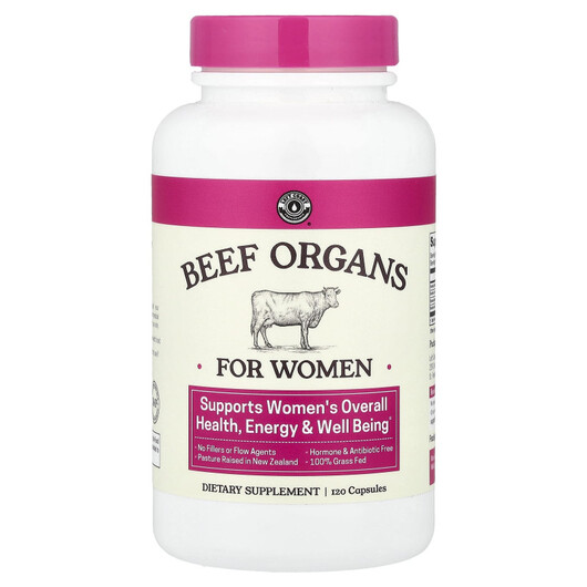Основне фото товару Beef Organs For Women, Колаген з яловичини, 120 капсул