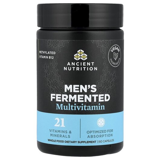 Основное фото товара Витамины для мужчин, Men's Fermented Multi, 60 капсул
