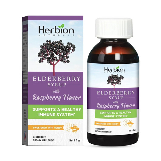 Основне фото товару Elderberry Syrup with Raspberry Flavor Основне фото товару Elderberry Syrup with Raspberry Flavor, Сироп з Бузини, 1 шт