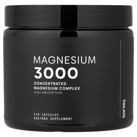 Основне фото товару Toniiq, Magnesium Glycinate, Гліцинат магнію, 240 капсул