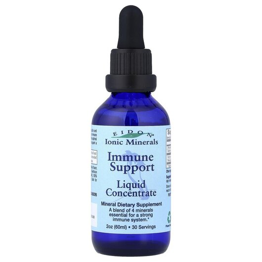 Основне фото товару Immune Support Liquid Concentrate, Мінерали Цинк Селен Срібло, 60