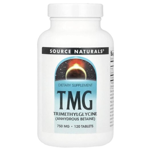 Основное фото товара TMG 750 mg Основное фото товара Source Naturals, Триметилглицин, TMG 750 mg, 120 таблеток