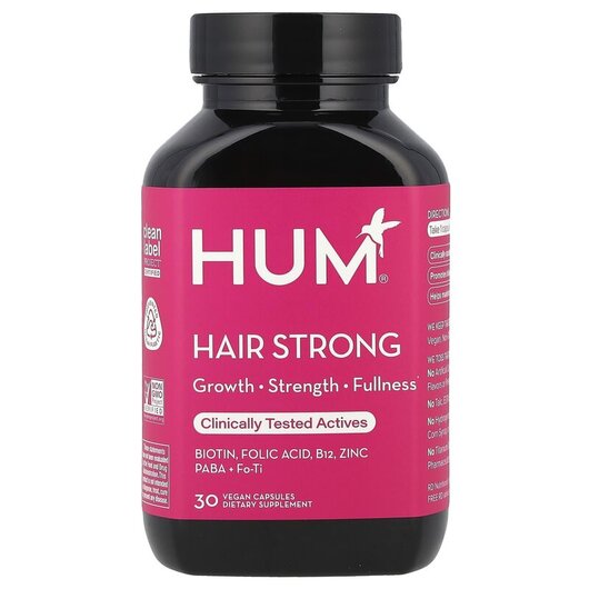 Основное фото товара HUM Nutrition, Кожа ногти волосы, Hair Strong, 30 капсул