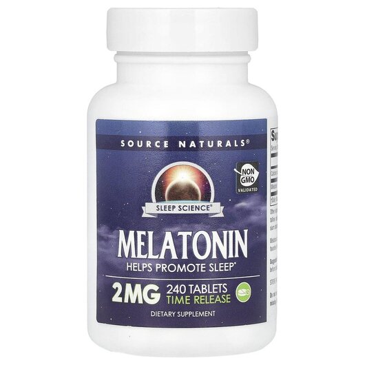 Основне фото товару Melatonin Timed Release 2 mg Основне фото товару Melatonin Timed Release 2 mg, Мелатонін Timed Release 2 мг, 240 т