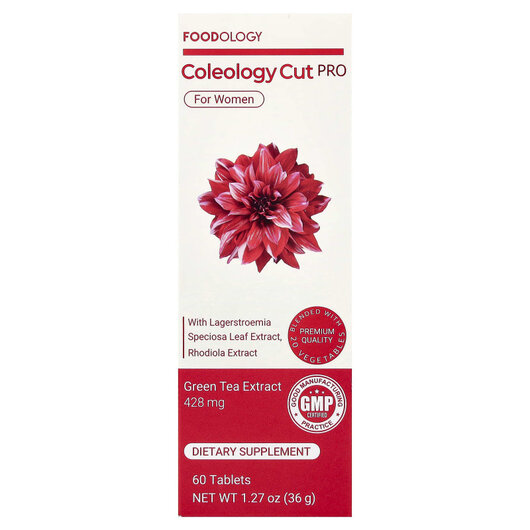 Основне фото товару Coleology Cut PRO For Women Основне фото товару Foodology, Coleology Cut PRO For Women, Жироспалювачі, 60 таблето