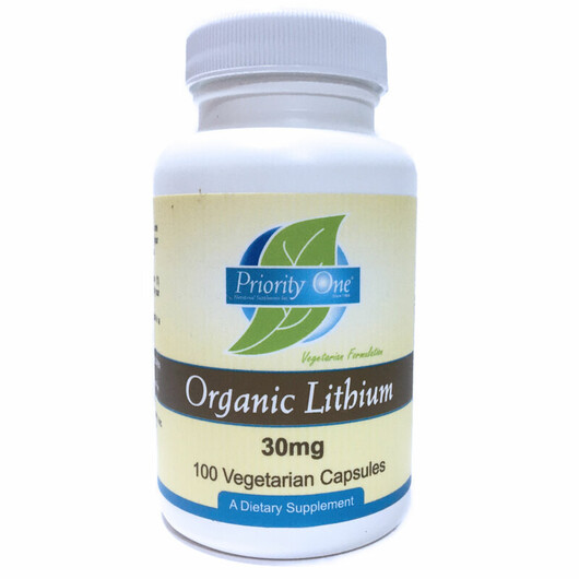 Основное фото товара Organic Lithium 30 mg Основное фото товара Priority One, Литий, Organic Lithium 30 mg, 100 капсул