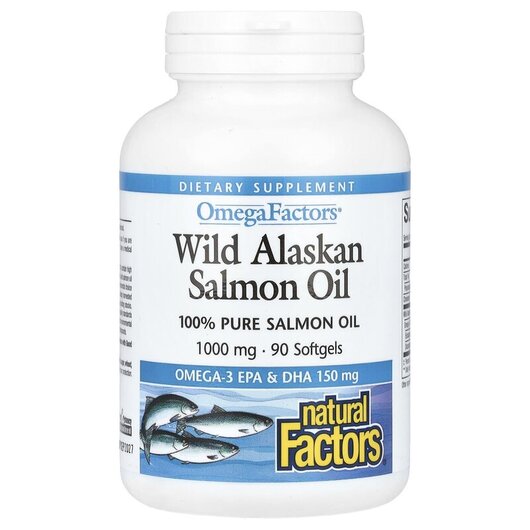 Основное фото товара Wild Alaskan Salmon Oil 1000 mg Основное фото товара Масло дикого лосося, Wild Alaskan Salmon Oil 1000 mg, 90 капсул