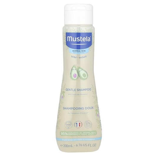 Основное фото товара Gentle Shampoo Normal Skin Основное фото товара Mustela, Шампунь, Gentle Shampoo Normal Skin, 200 мл
