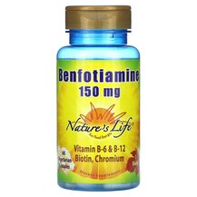 Benfotiamine 150 mg Бенфотиамин Natures Life 60 капсул Benfotiamine 150 mg Бенфотиамин Natures Life 60 капсул
