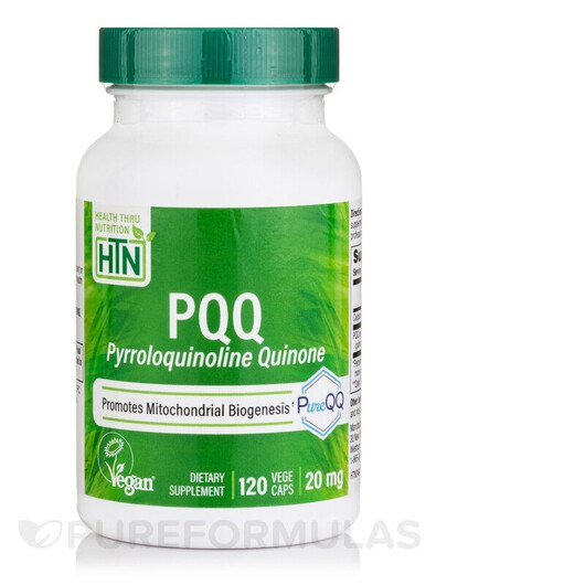 Основне фото товару PQQ as PureQQ 20 mg Основне фото товару PQQ as PureQQ 20 mg, Вітамін B14 Пірролохінолінхінон, 120 Vegecap