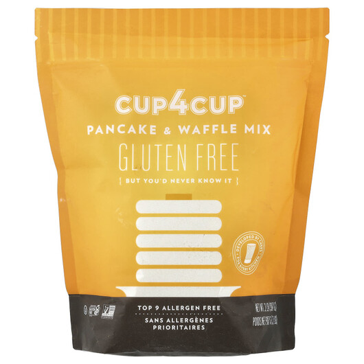 Основное фото товара Cup4Cup, Мука, Pancake & Waffle Mix Gluten Free, 907 г