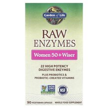 Вітаміни для жінок 50+ RAW Enzymes Women 50 Wiser Garden Вітаміни для жінок 50+ RAW Enzymes Women 50 Wiser Garden