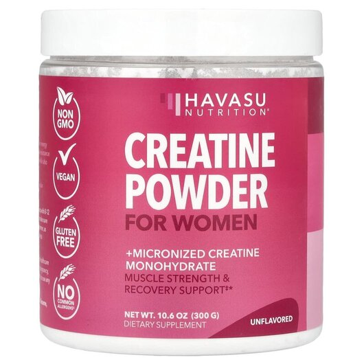 Основне фото товару Creatine Powder For Women Unflavored Основне фото товару Havasu Nutrition, Creatine Powder For Women Unflavored, Креатин,