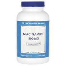 Ніацинамід Niacinamide 500 mg TheVitaminShoppe 300 капсул Ніацинамід Niacinamide 500 mg TheVitaminShoppe 300 капсул