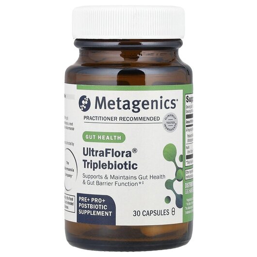 Основное фото товара Metagenics, Поддержка кишечника, UltraFlora Triplebiotic, 30 капс