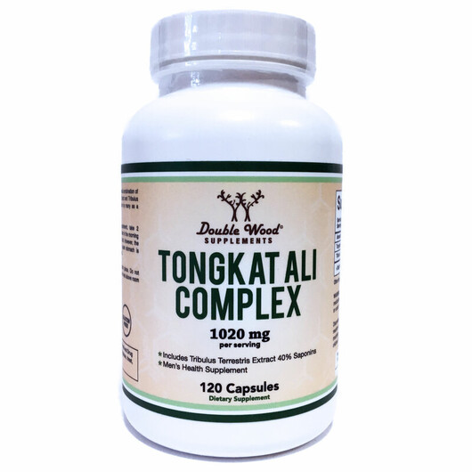 Основне фото товару Double Wood, Tongkat Ali Complex, Тонгкат Алі, 120 капсул